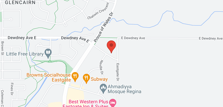 map of 111 3810 Dewdney AVE E
